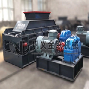 2PG800X600中型對(duì)輥破碎機(jī)發(fā)貨圖片_發(fā)往四川瀘州_破碎瓜子石